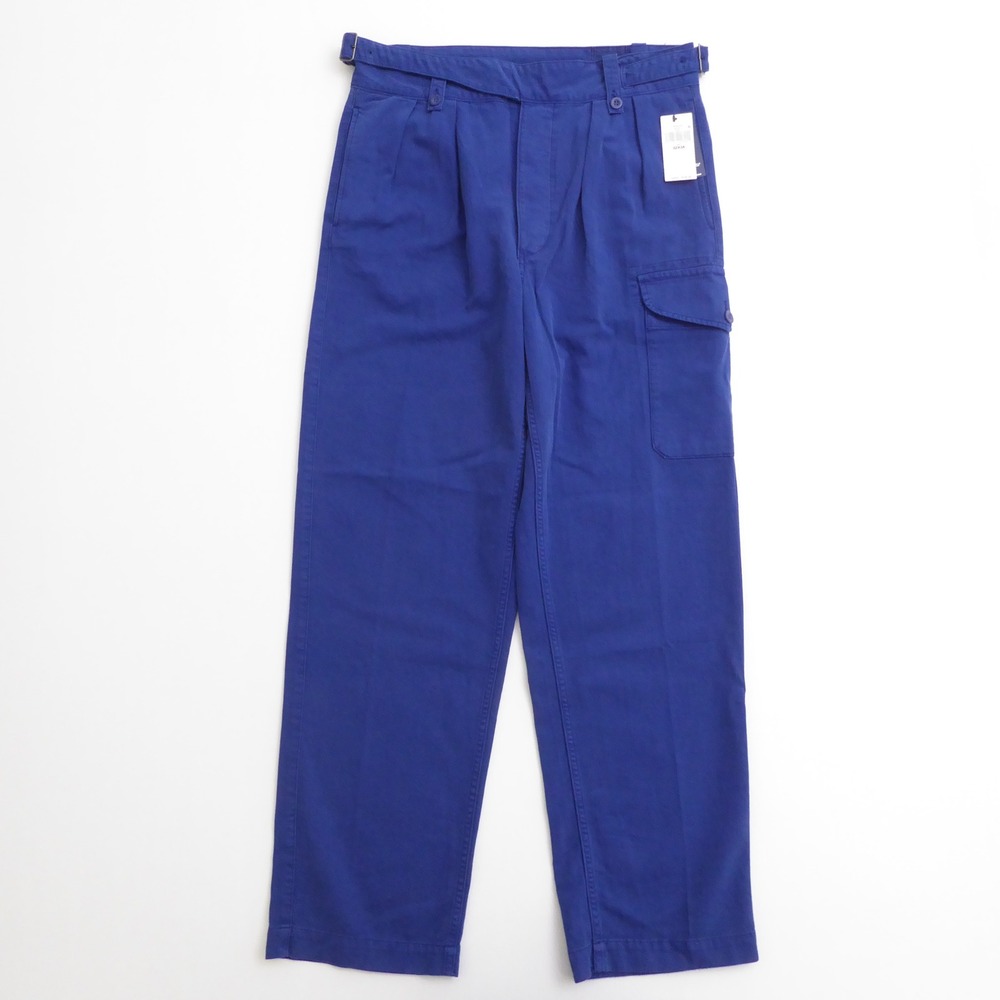 Polo Ralph Lauren Mens Utility Chino Cargo Pants Blue Pleated Cotton 32X34